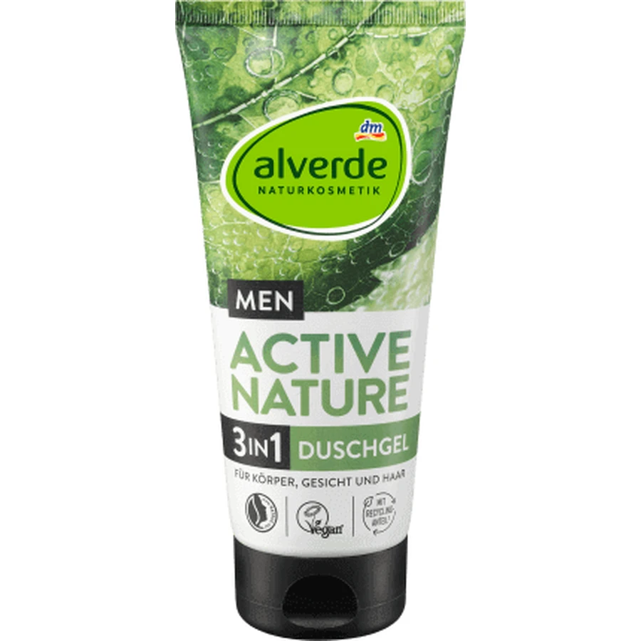 Гель для душу Alverde Naturkosmetik MEN 3 в 1, 200 мл: ціни та характеристики