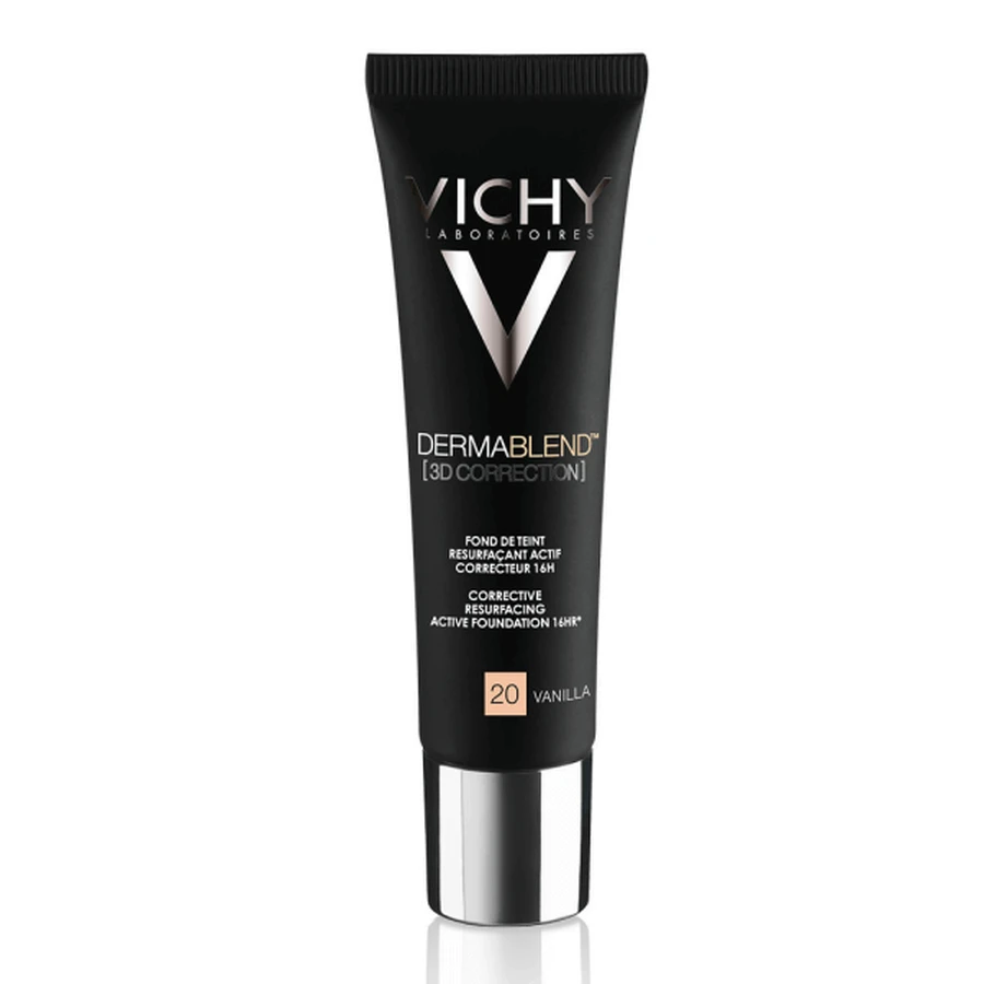 Vichy DermaBlend Коректуючий тональний крем з вирівнюючою кислотою 16h 3D корекція, Nuana 20 Ваніль, 30 мл: ціни та характеристики