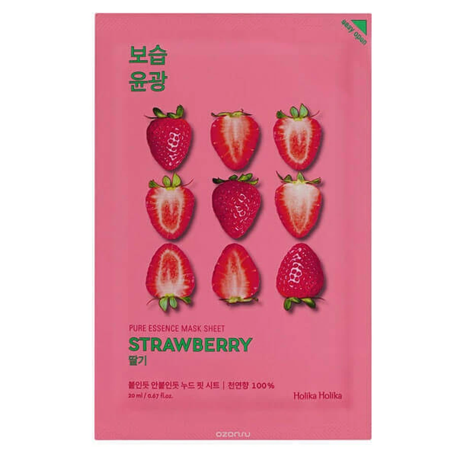 Holika Holika Pure Essence Strawberry Patch Mask, 23 мл: цены и характеристики