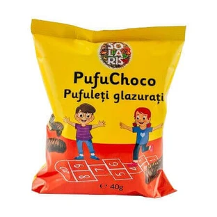 Пирожные слоеные с глазурью Pufu choco, 40 г, Solaris