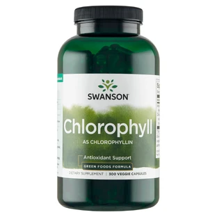 Swanson Chlorophyll, хлорофіл, 300 вегетаріанських капсул