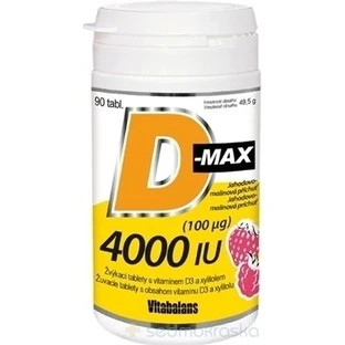 Вітабаланс D-max 4000 МО (100 мкг) 1×90 тбл, вітамін D3