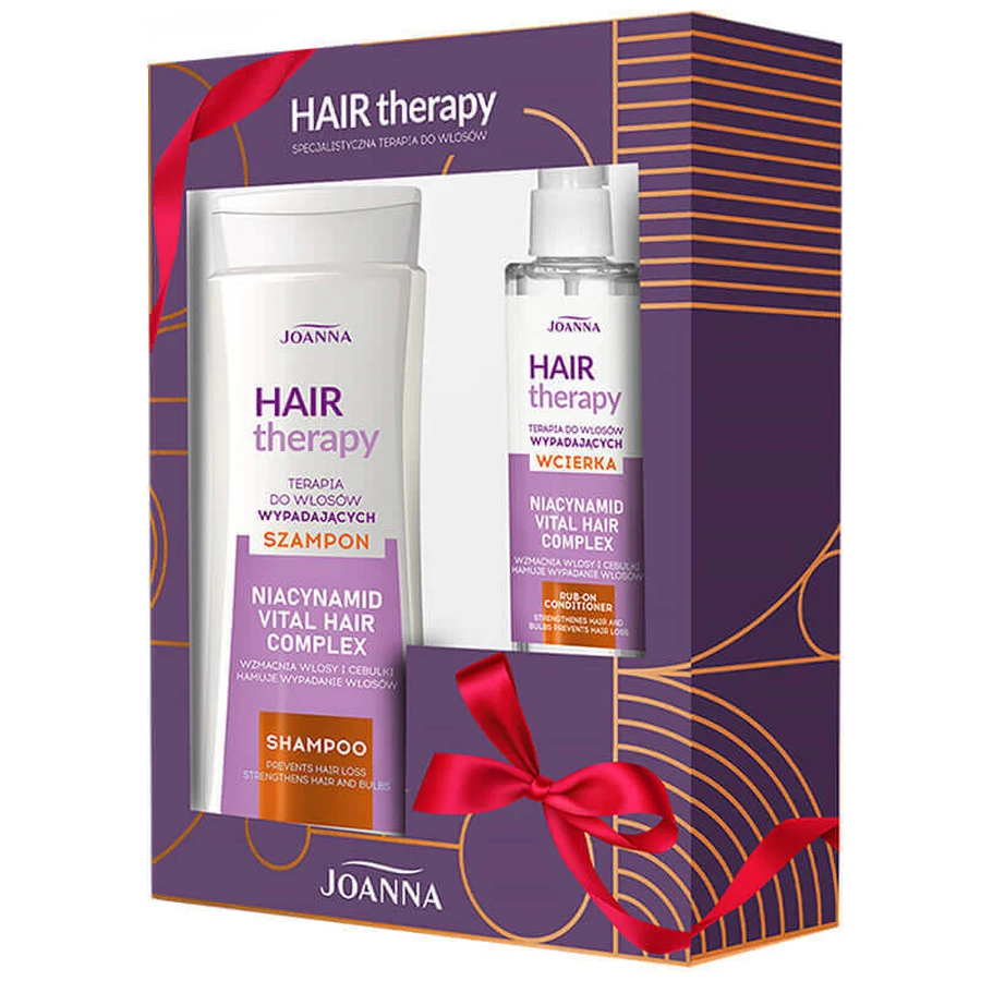 Набор Joanna Hair Therapy, шампунь от выпадения волос, 300 мл + средство от выпадения волос, 100 мл: цены и характеристики