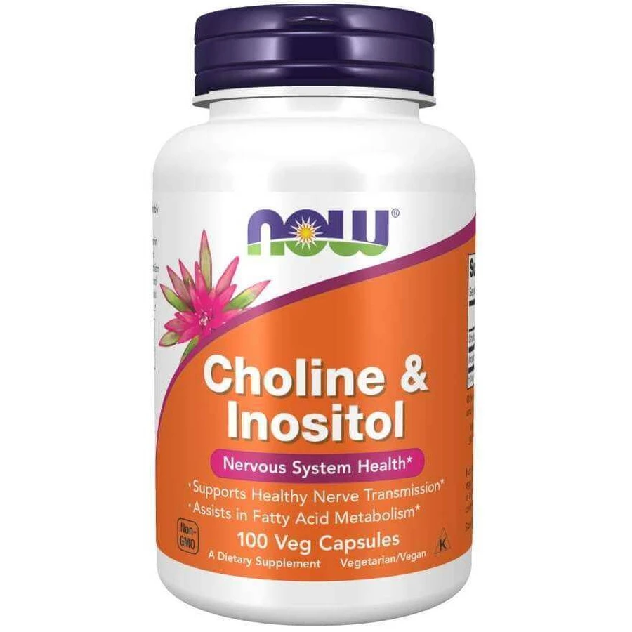 Now Foods Холин и инозитол, 100 капсул: цены и характеристики