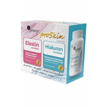 Aliness ProSkin kit (Эластиновый комплекс + Гиалуроновый комплекс) 2 x 60 капс: цены и характеристики