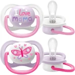 Пустушка Philips Avent Ultra air text 0-6м дівчинка 2 шт.: ціни та характеристики
