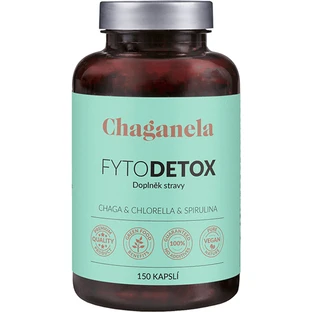 Chaganela FytoDETOX Чага + Хлорела + Спіруліна 150 капсул