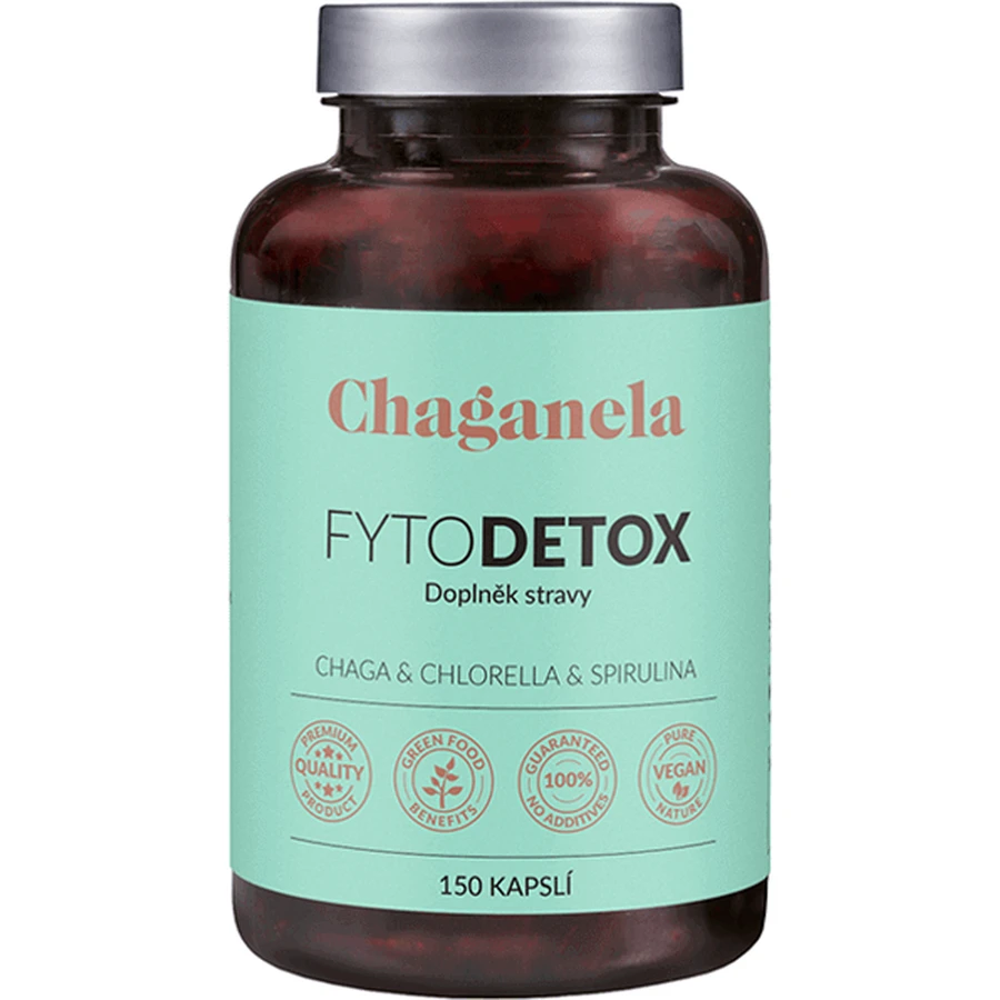 Chaganela FytoDETOX Чага + Хлорела + Спіруліна 150 капсул: ціни та характеристики