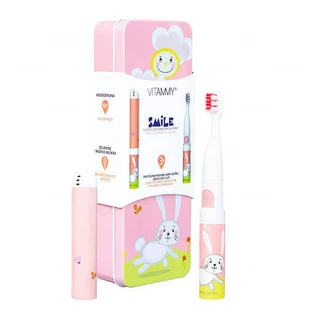Vitammy Smile, звуковая зубная щетка для детей, кролик, от 3 лет, набор, 1 штука