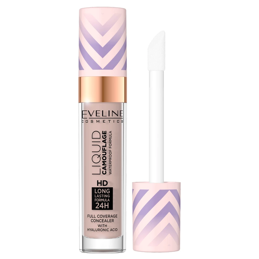 Eveline Cosmetics Liquid Camuflage Водостойкий консилер с гиалуроновой кислотой 04 Светлый миндаль, 7,5 мл: цены и характеристики
