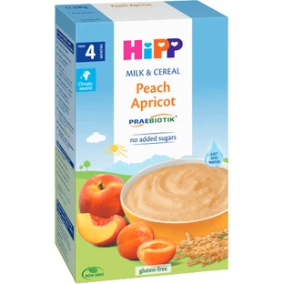 HiPP Praebiotik Молочна каша персик та абрикос 250 г
