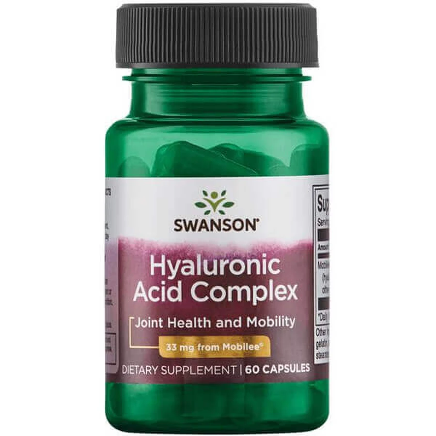 Комплекс гіалуронової кислоти Swanson Hyal-Joint, 60 капсул: ціни та характеристики