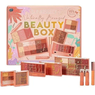 Набір для макіяжу, Sunkissed, Naturally Bronzed, Beauty Box, 8 засобів для шкіри, очей та губ