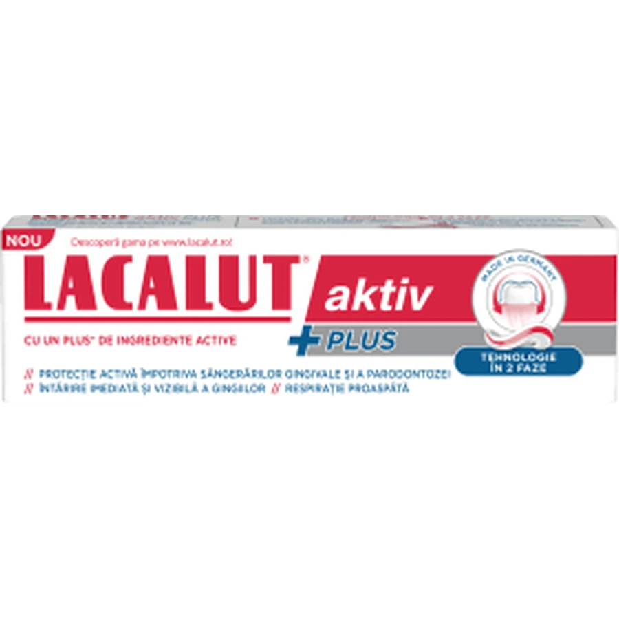 Lacalut Aktiv PLUS, 75 мл: цены и характеристики
