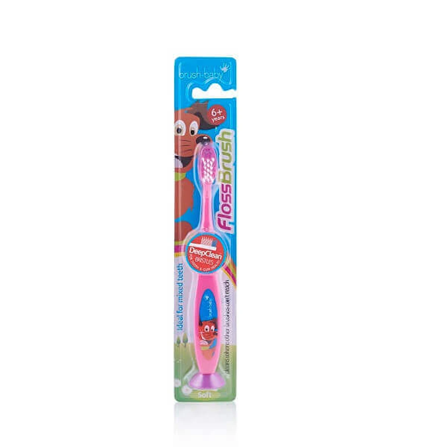 Зубна щітка для дітей 6+ років FlussBrush, Brush Baby: ціни та характеристики