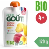 Good Gout BIO Персик с грушей 1×120 г, карманный персик с грушей