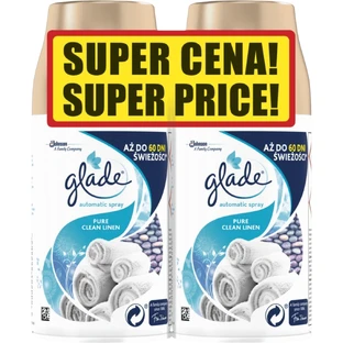 Освіжувач повітря для білизни Glade Pure Освіжувач повітря для білизни поповнення 2 x 269 мл