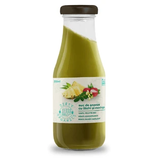 Органический ананасовый сок с личи и морингой, 250 мл, Dirty Organics