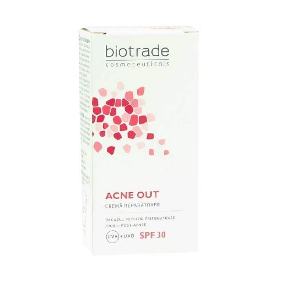 Крем для обличчя Biotrade Acne Out відновлювальний SPF 30, 30 мл: ціни та характеристики