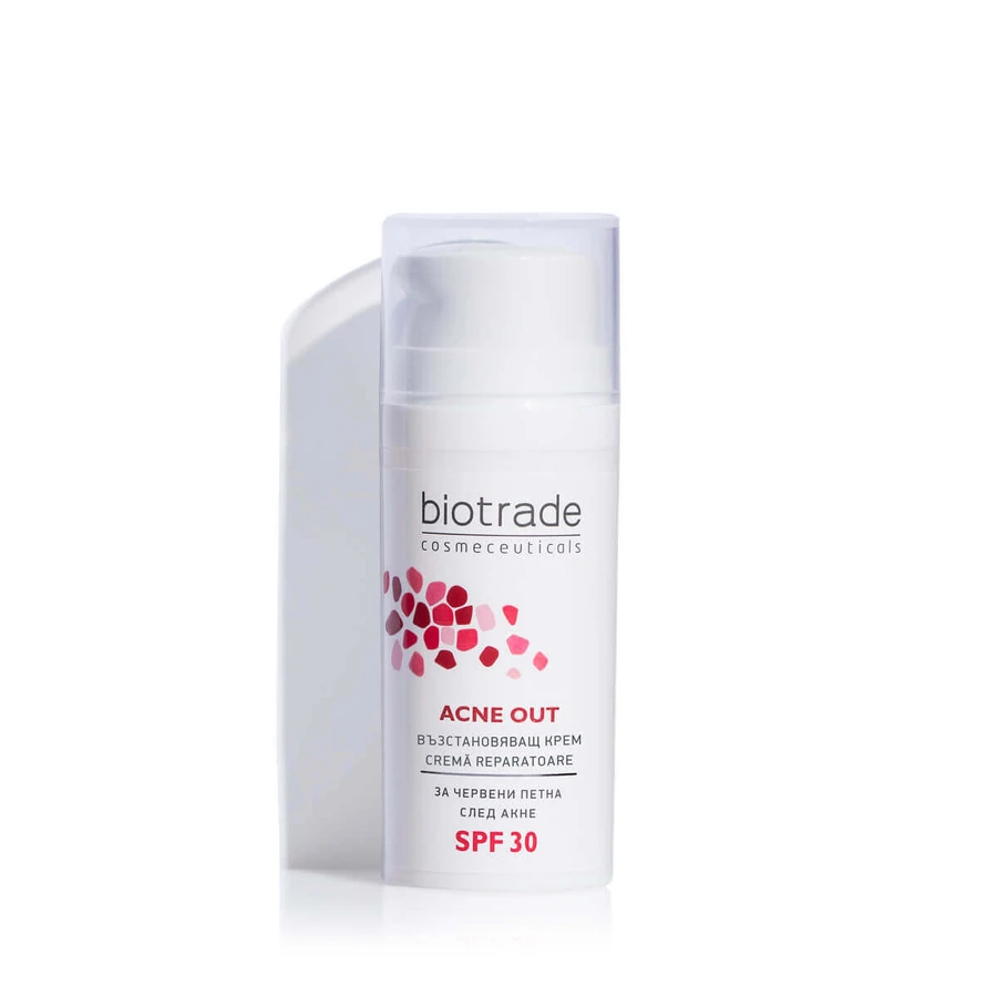 Крем для обличчя Biotrade Acne Out відновлювальний SPF 30, 30 мл: ціни та характеристики