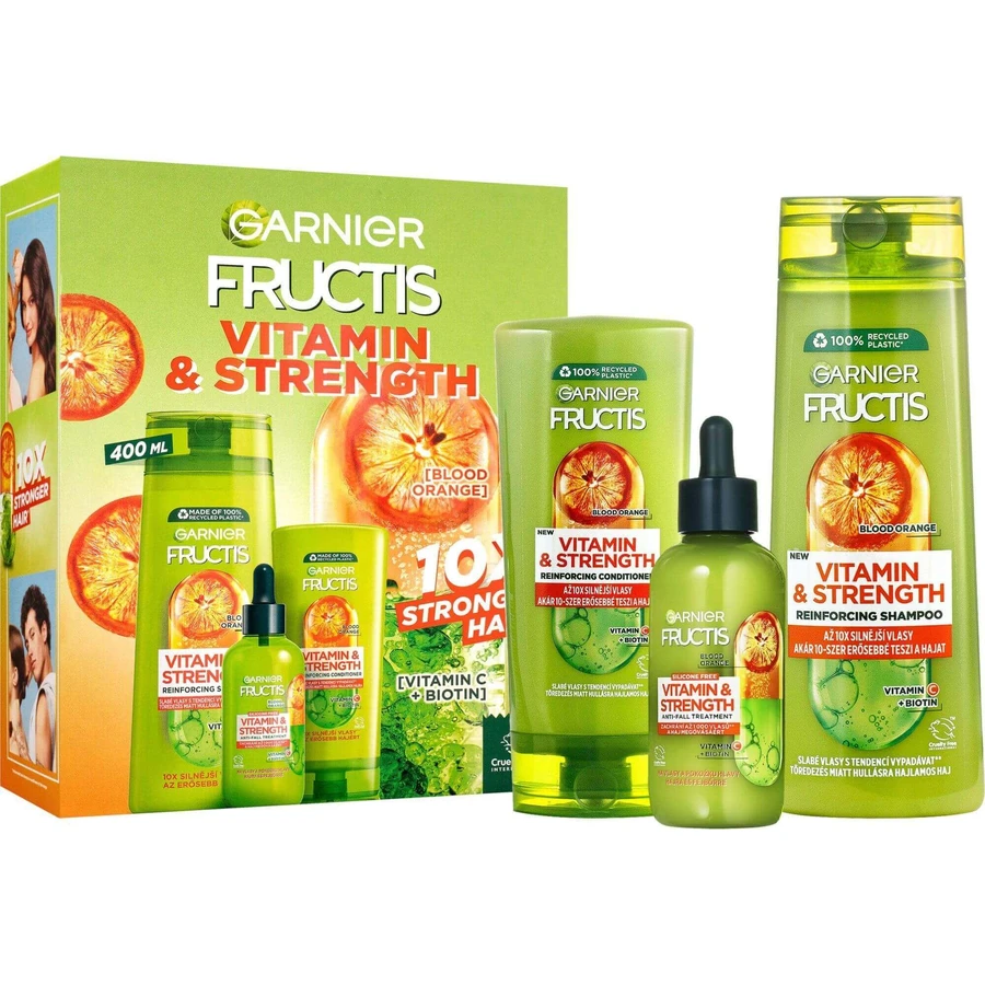 Garnier Fructics Vitamin & Strength подарочный набор 3 шт.: цены и характеристики