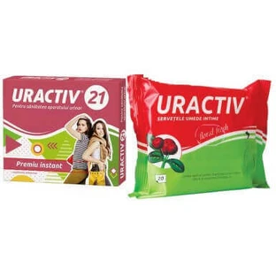Uractiv 21 x 21cps + вологі серветки в подарунок