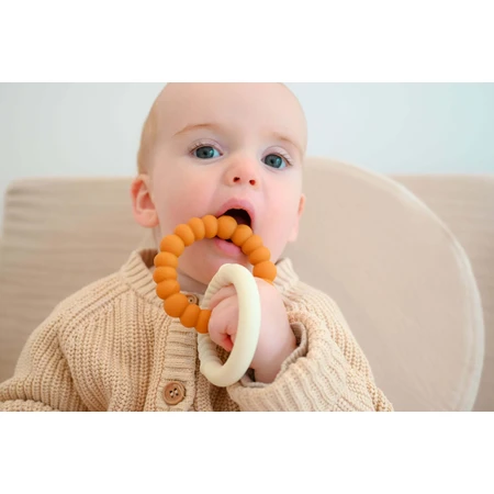 Jellystone Designs Teether Sun, бежевый/оранжевый: цены и характеристики
