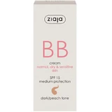 BB-крем с SPF 15 темный оттенок для нормальной сухой кожи, 50 мл, Ziaja