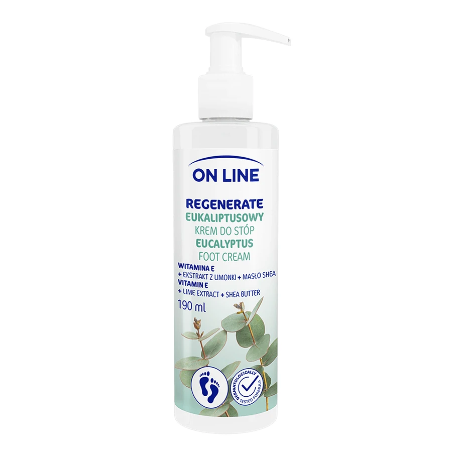 On Line Regenerate, эвкалиптовый крем для ног, 190 мл: цены и характеристики