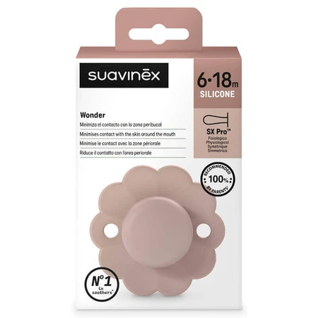 Suavinex Wonder SX Pro, фізіологічний манекен, силіконовий, рожевий, 6-18 місяців, 1 штука: ціни та характеристики