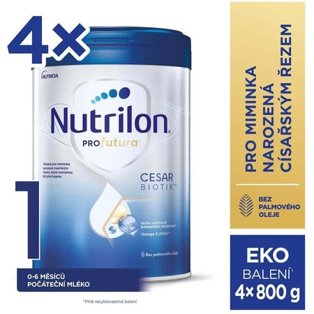 Nutrilon Цезарбіотик™ 1 дитяче молочне харчування з народження 4 х 800 г: ціни та характеристики