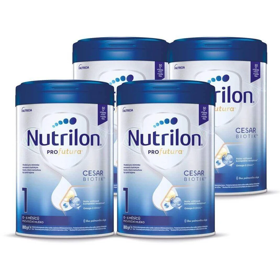 Nutrilon Цезарбіотик™ 1 дитяче молочне харчування з народження 4 х 800 г: ціни та характеристики