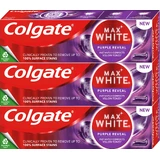 Colgate Max White Purple Reveal Отбеливающая зубная паста 3 x 75 мл