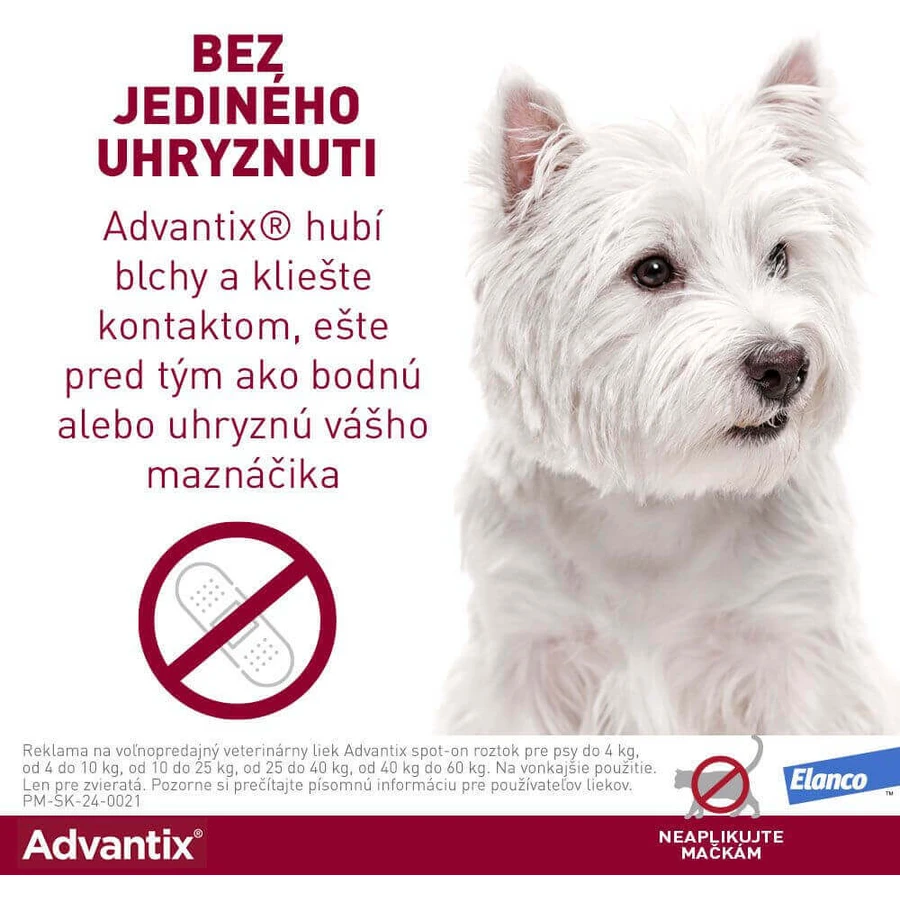 Advantix Спот-он для собак вагою від 4 до 10 кг 1 шт: ціни та характеристики