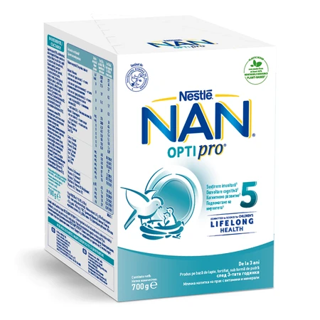 Суха молочна суміш Nestle Nan 5 Optipro, для дітей віком від 3 років, 700 г: ціни та характеристики