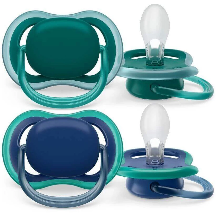 Philips Avent Ultra air neutral пустышка 6-18м мальчик голубая 2 шт: цены и характеристики