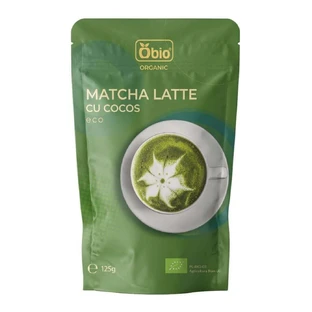 Органический Матча Латте с кокосом, 125 г, Obio