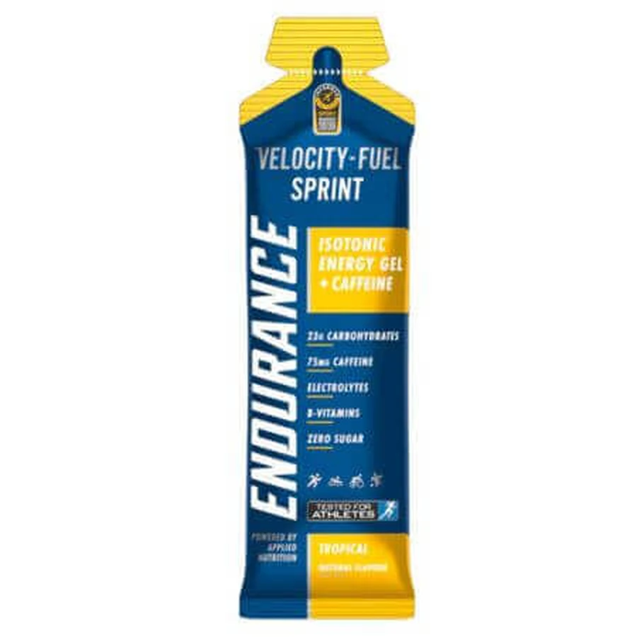 Velocity Fuel Sprint Sprint Endurance Енергетичний гель для витривалості, 60 г, тропічний, Прикладне харчування: ціни та характеристики