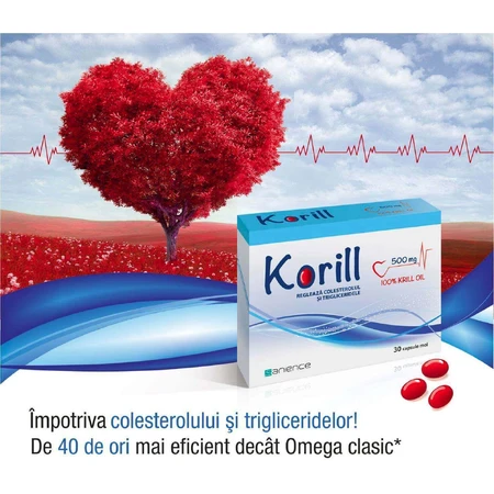 Чиста олія криля Sanience Korill 500 мг, 30 капсул: ціни та характеристики