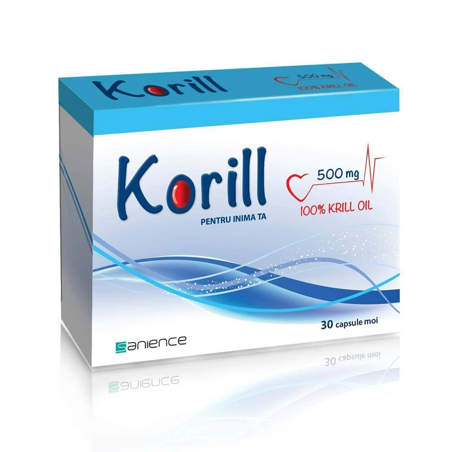 Чиста олія криля Sanience Korill 500 мг, 30 капсул: ціни та характеристики