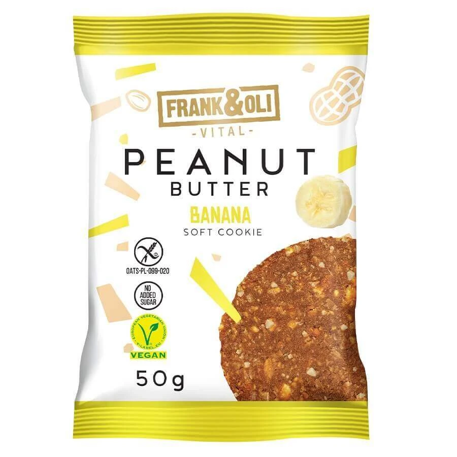 Frank&Oli Арахісове масло, печиво Мікі, банан, 50 г КОРОТКИЙ ДЕНЬ: ціни та характеристики