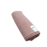 Двухслойное муслиновое одеяло, 80x90 см, розовое, Baltic Bebe