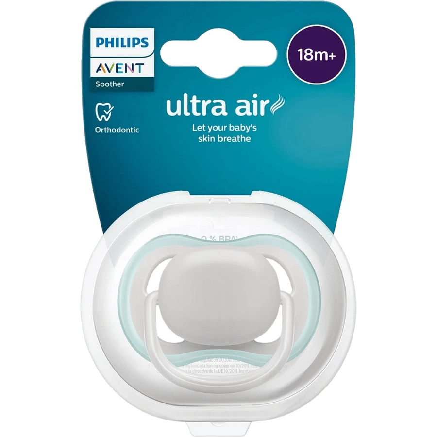 Пустушка Philips Avent Ultra повітряно-нейтральна 18м+ 1 шт: ціни та характеристики