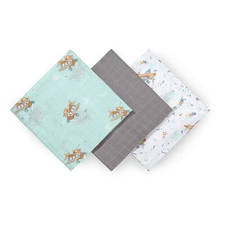 BabyOno Natural Bamboo, натуральні пелюшки з бамбуковими волокнами, сірі, 70 x 70 см, 3 шт.: ціни та характеристики