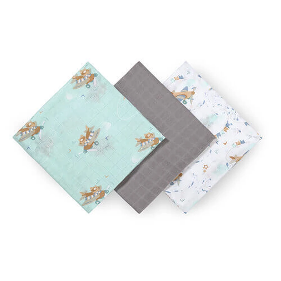 BabyOno Natural Bamboo, натуральні пелюшки з бамбуковими волокнами, сірі, 70 x 70 см, 3 шт.: ціни та характеристики