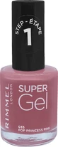 Rimmel London Super Gel Nail Polish 035 Pop princess рожевий, 12 мл