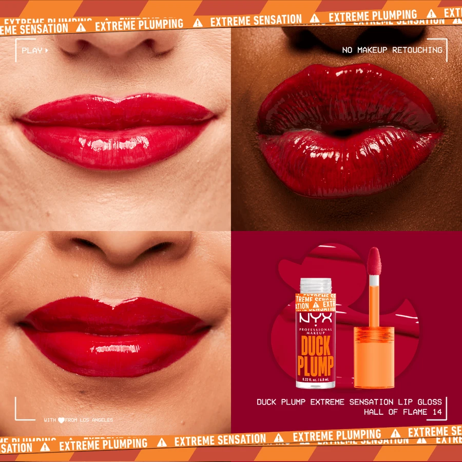 NYX Professional Makeup Duck Plump Блеск для губ 14 Залп пламени 7 мл: цены и характеристики