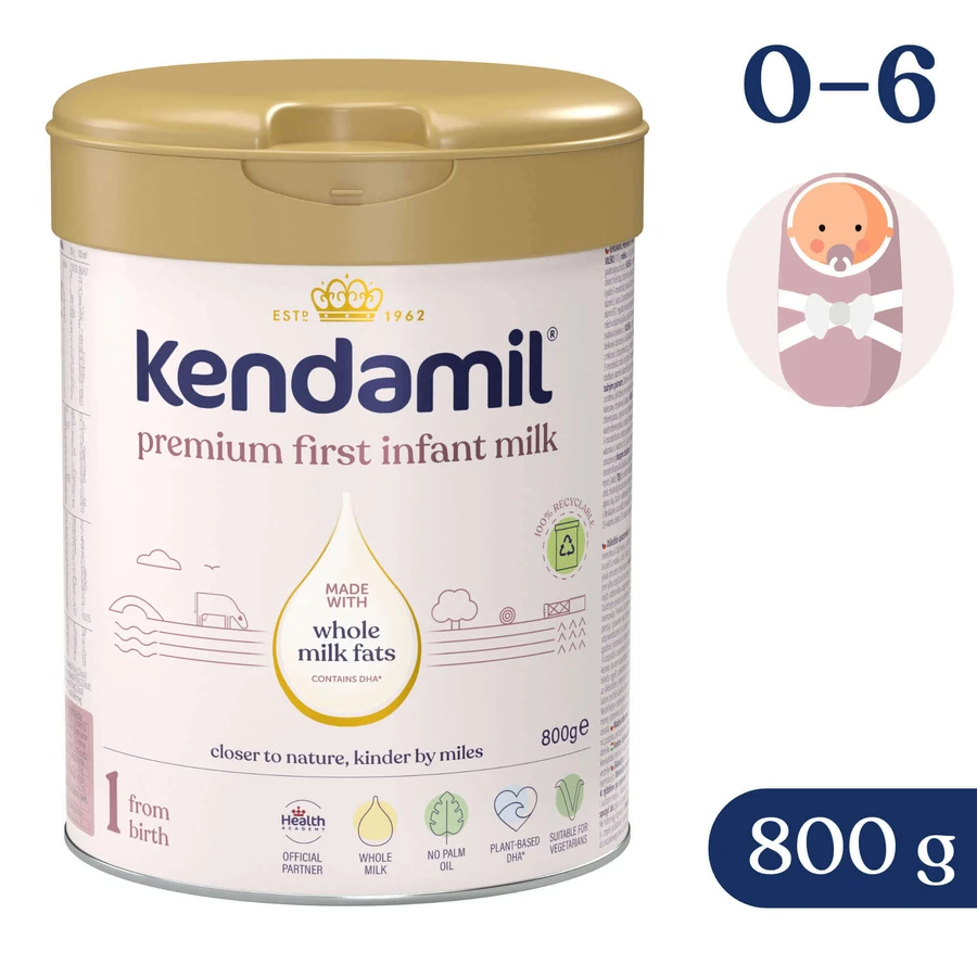 Сухая молочная смесь Kendamil Premium 1 DHA+ для детей с рождения, 800 г: цены и характеристики
