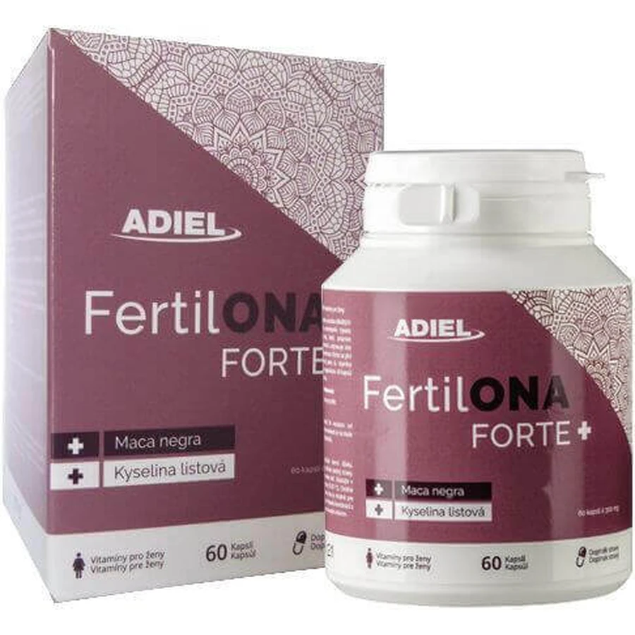 Adiel FertilONA forte plus витамины для женщин 60 капсул: цены и характеристики