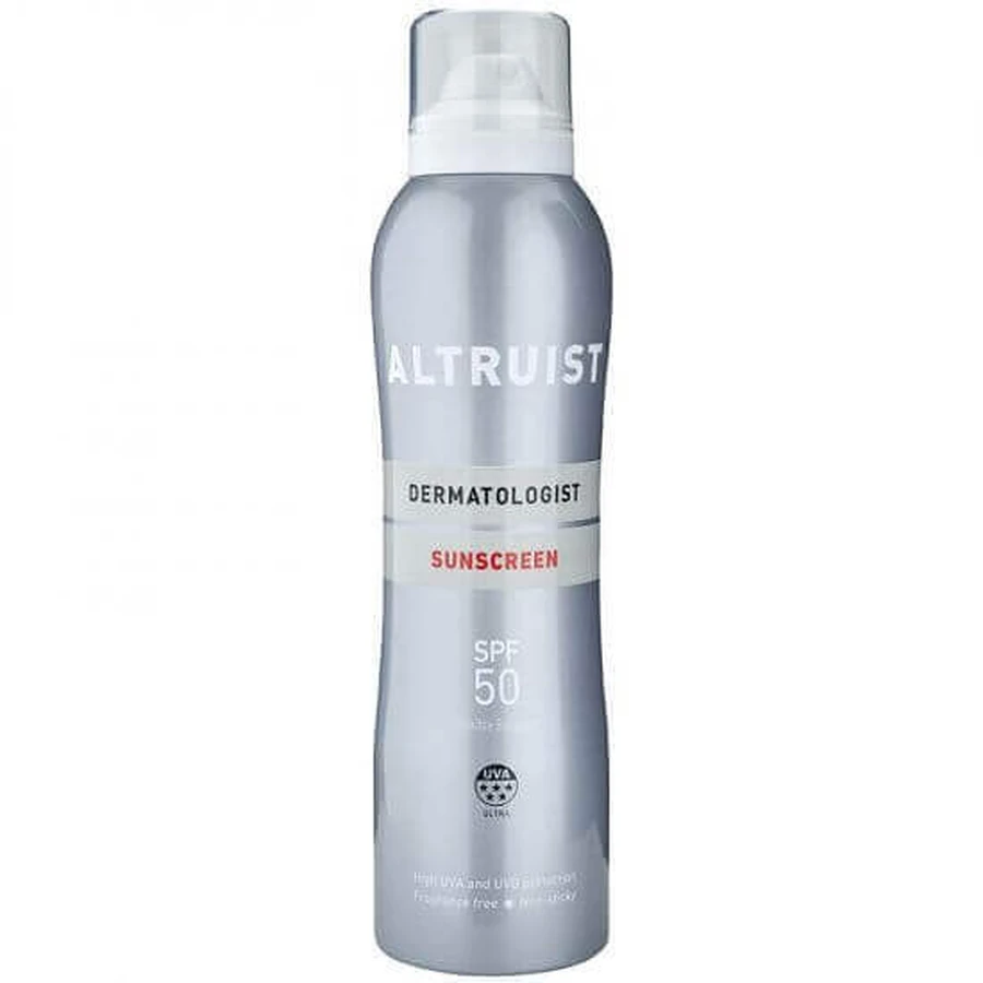 Невидимый гипоаллергенный солнцезащитный спрей Dermatologist Sunscreen SPF50, 200 мл, Altruist: цены и характеристики